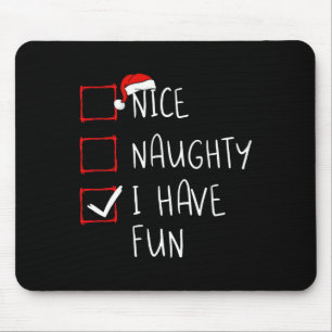 Mousepad Boa Noite Eu Tenho Papais noeis De Natal Divertido