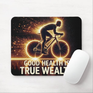Mousepad Boa Poster de Saúde com Neon Cyclist