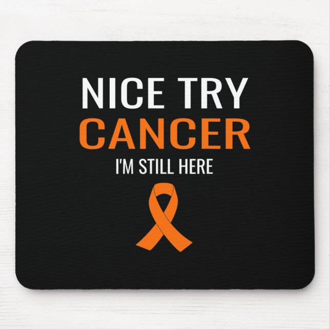Mousepad Boa tentativa de conscientização da leucemia do Ca (Frente)