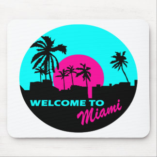 Mousepad Boa vinda legal ao design de Miami