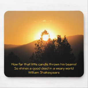 Mousepad Boas Ações em um Mundo Cansado - Shakespeare