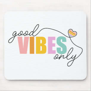 Mousepad Boas Vibes Apenas Arco-Íris