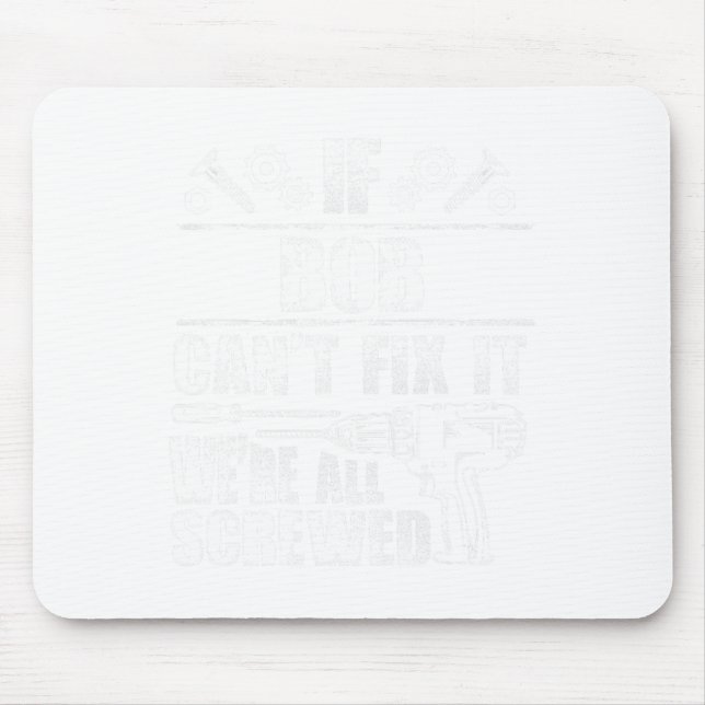 Mousepad Bob Gift Nome Conserte Engraçado Aniversário Perso (Frente)