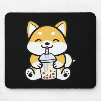Mousepad Boba Corgi, Corgi Boba, Boba Shiba, Shiba, Corgi