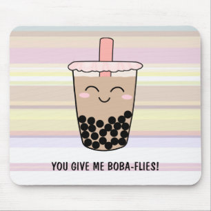 Mousepad Boba Milk Tea Pun