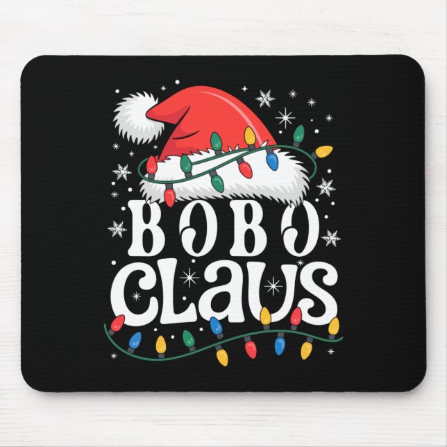 Mousepad Bobo Claus Funny Xmas Christmas Grandma Holiday St (Frente)