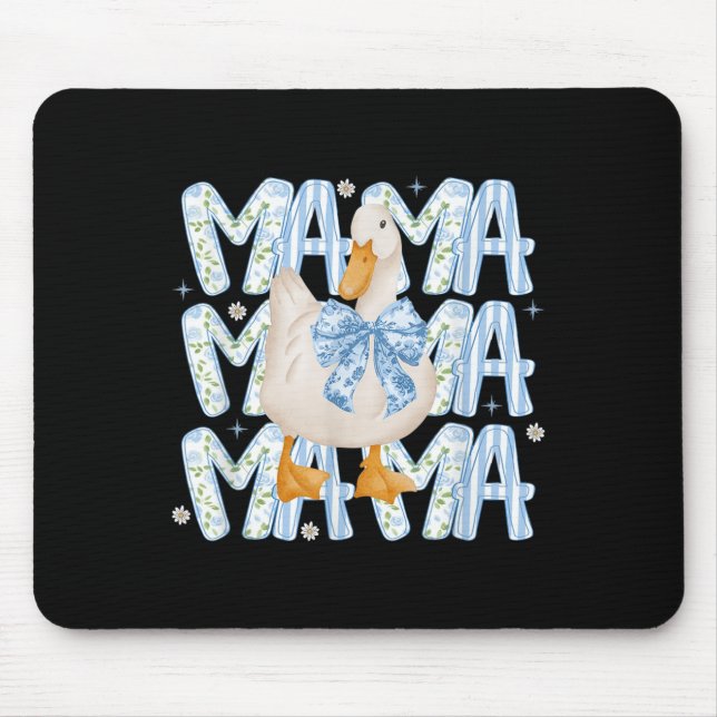 Mousepad Bobo Floral Goose Boho Mama Mãe Fazenda Pato Anima (Frente)