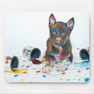 Mousepad Bobo Rouco Puppy entrou em Baldes Paint