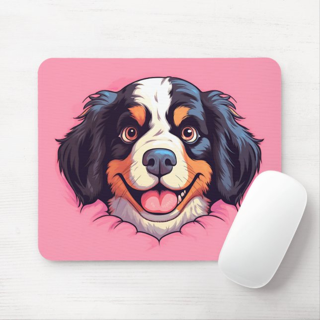 Mousepad Boca-Cola-de-Corda-Montanha Bernesa (Com mouse)