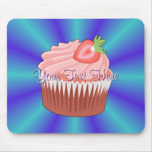 Mousepad Boca-Cupcake de Morango