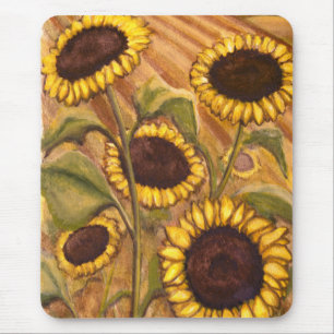 Mousepad Boca-flor-de-sol Bonitos presentes-flores amarelas