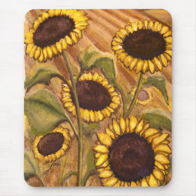 Mousepad Boca-flor-de-sol Bonitos presentes-flores amarelas (Frente)