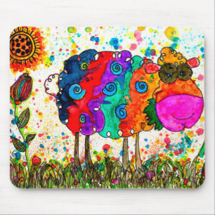 Mousepad Bocado de Ovelha Bonito e Colorido