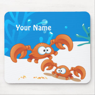 Mousepad Bocal Aquático Do Caranguejo Cutado