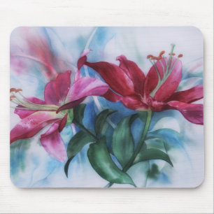 Mousepad Bocal Artístico Floral Lily