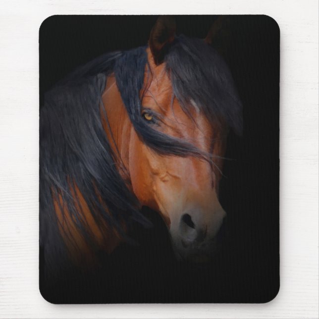 Mousepad Bocal de Arte de Cavalo Incrível (Frente)