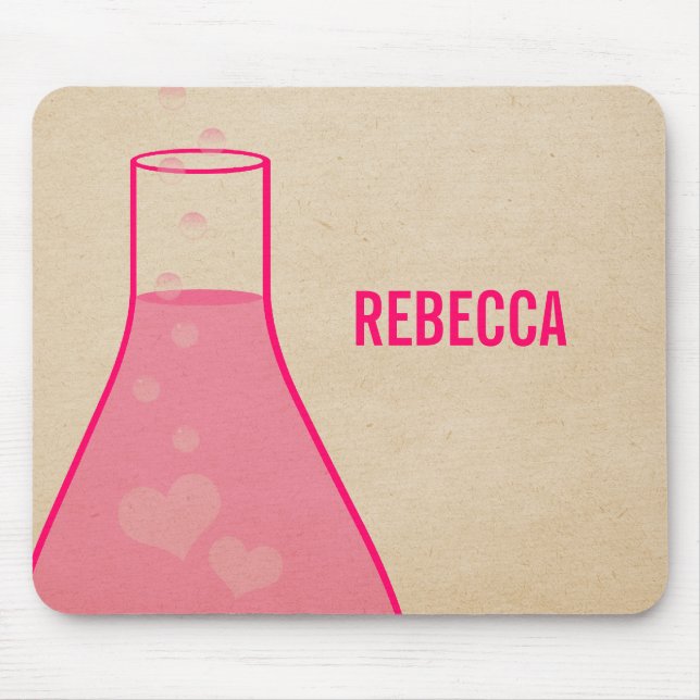 Mousepad Bocal De Baqueiro Whimsical, Rosa (Frente)
