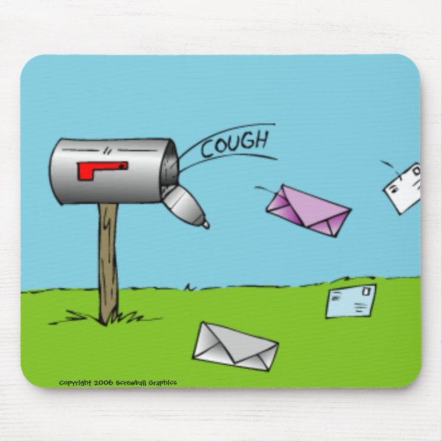 Mousepad Bocal de Caixa de Correio de tosse (Frente)