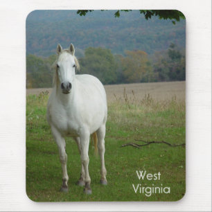 Mousepad Bocal de Cavalo do Quarto Branco