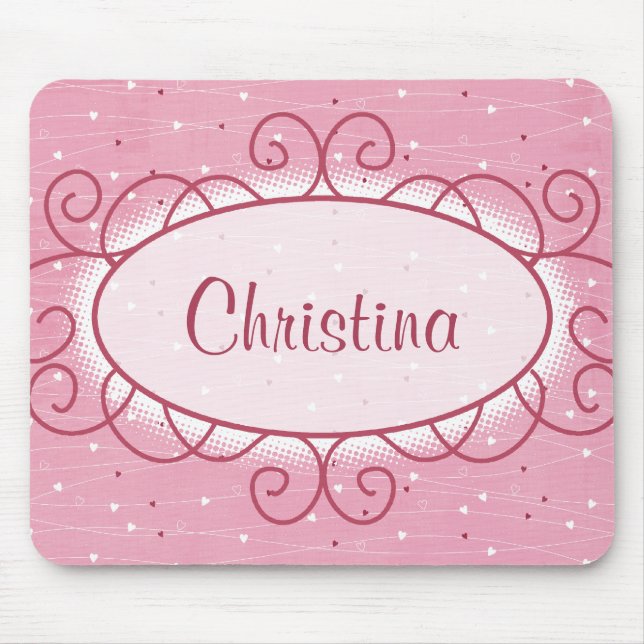 Mousepad Bocal de Corações e Amor (Frente)