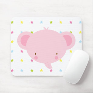 Mousepad Bocal de Elefante Rosa