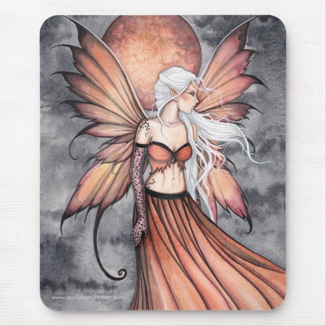 Mousepad Bocal de Fada de ouro de outono (Frente)