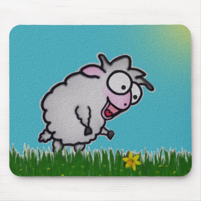 Mousepad Bocal de Ovelha Feliz (Frente)