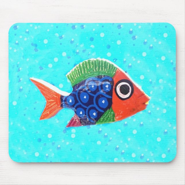 Mousepad Bocal de Peixes Tropicais (Frente)