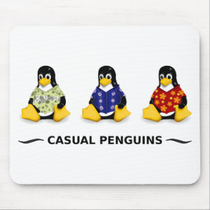Mousepad Bocal de Pinguins Casuais