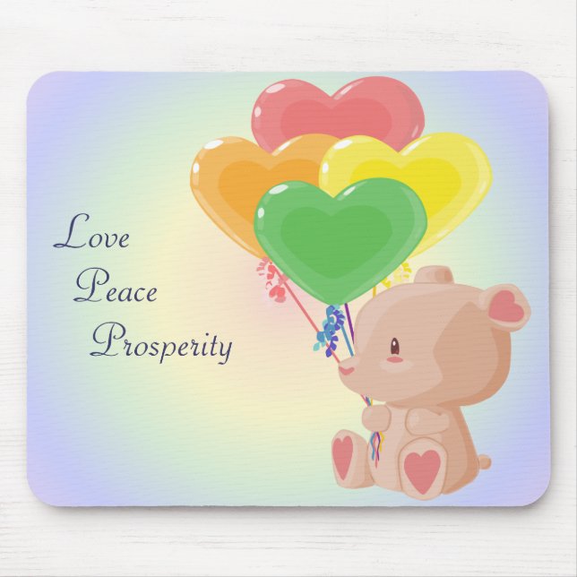 Mousepad Bocal de Urso de Balão (Frente)