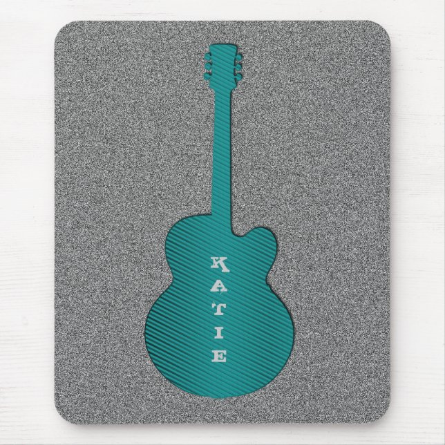 Mousepad Bocal de Violão, Turquesa (Frente)