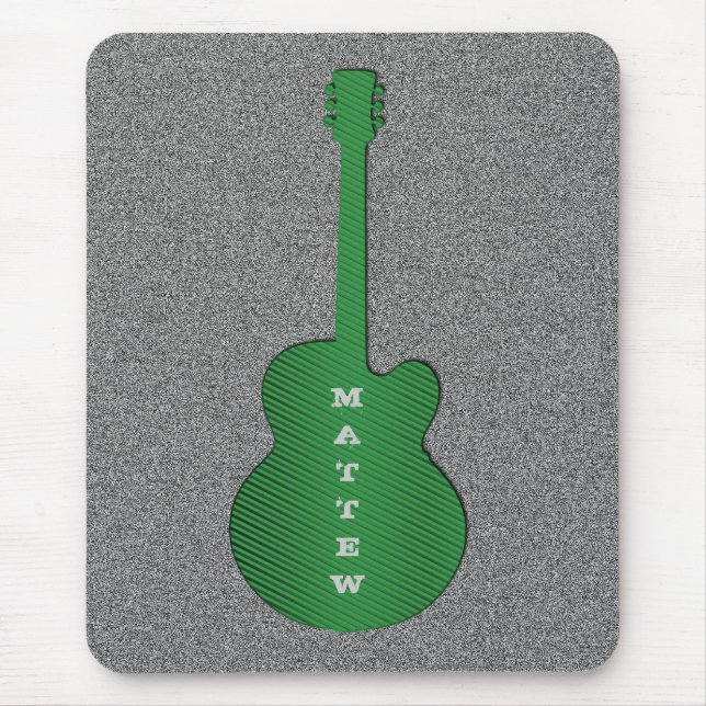 Mousepad Bocal de Violão, Verde (Frente)