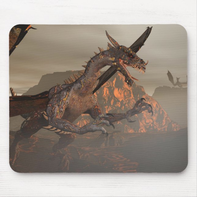 Mousepad Bocal do Dragão de Fogo (Frente)