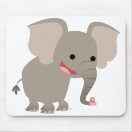 Mousepad Bocal Elefante De Cartoon Rindo