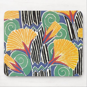 Mousepad Bocal Floral de Cabelo de Arte Selvagem Colorida