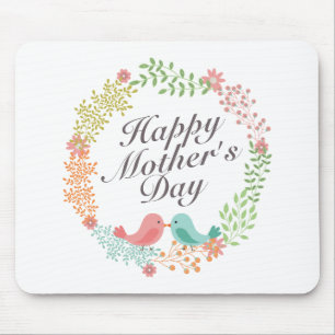 Mousepad Bocal Floral Floral Dia de as mães Simples