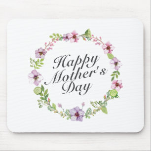 Mousepad Bocal Floral Floral Dia de as mães Simples