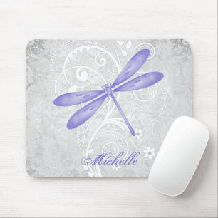 Mousepad Bocal Personalizado De Dragonfly Roxo