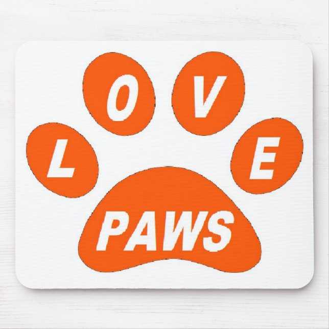 Mousepad Bocas de Amor com Palhetas Laranja (Frente)