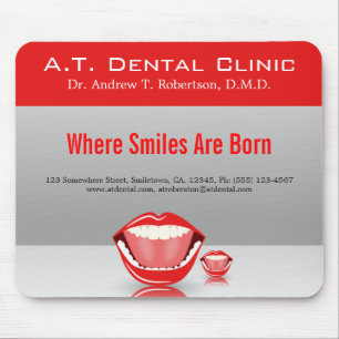 Mousepad Bocas Padrão Dentista Dentária