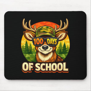 Mousepad Bode Engraçado 100 Dia de Escola Camuflagem Veado 