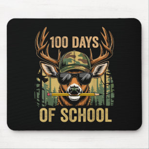 Mousepad Bode Engraçado 100 Dias de Escola Camuflagem Veado