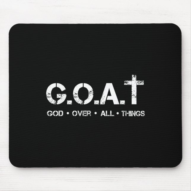 Mousepad Bode exaltado acima de todas as coisas Ditado da B (Frente)