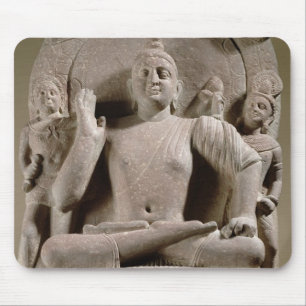 Mousepad Bodhisattva assentado, Mathura (arenito vermelho)