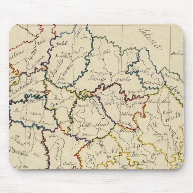 Mousepad Boêmia, Morávia, Silésia Austríaca (Frente)
