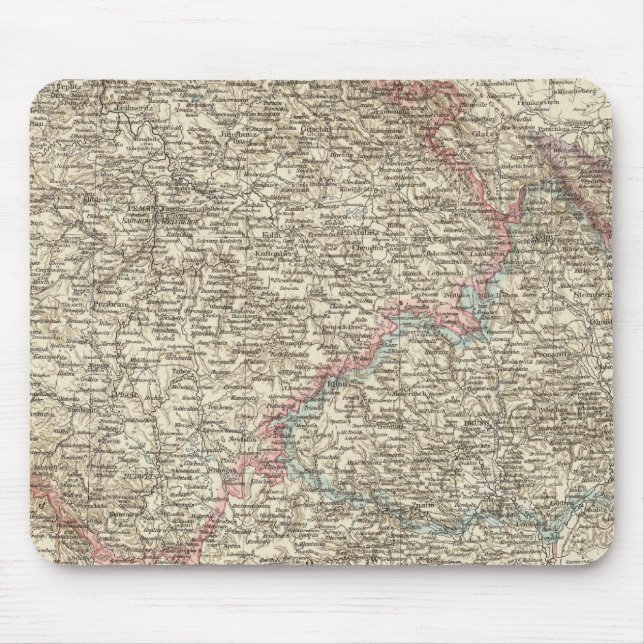 Mousepad Boêmia, Morávia, Silésia Austríaca 2 (Frente)