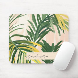 Mousepad Boho Blush Green Palm Sai da Praia