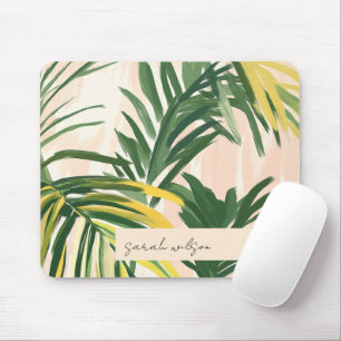 Mousepad Boho Blush Green Palm Sai da Praia