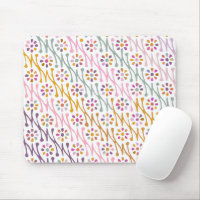 Boho Botanical Illustration Pattern Colorful