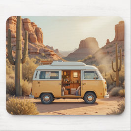 Mousepad Boho Camper Van Desert Print